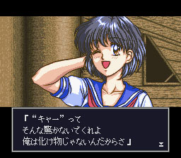 You can tell by looking at Saori...that the SNES can produce some amazing colors and details.