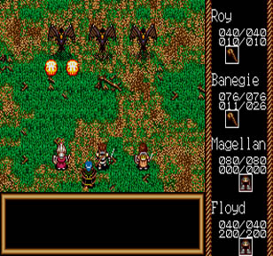 The battle structure reminds me of Ultima: Exodus for the NES.