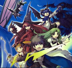 Art of the main characters from the PSP game. The wyvern is not a playable character.